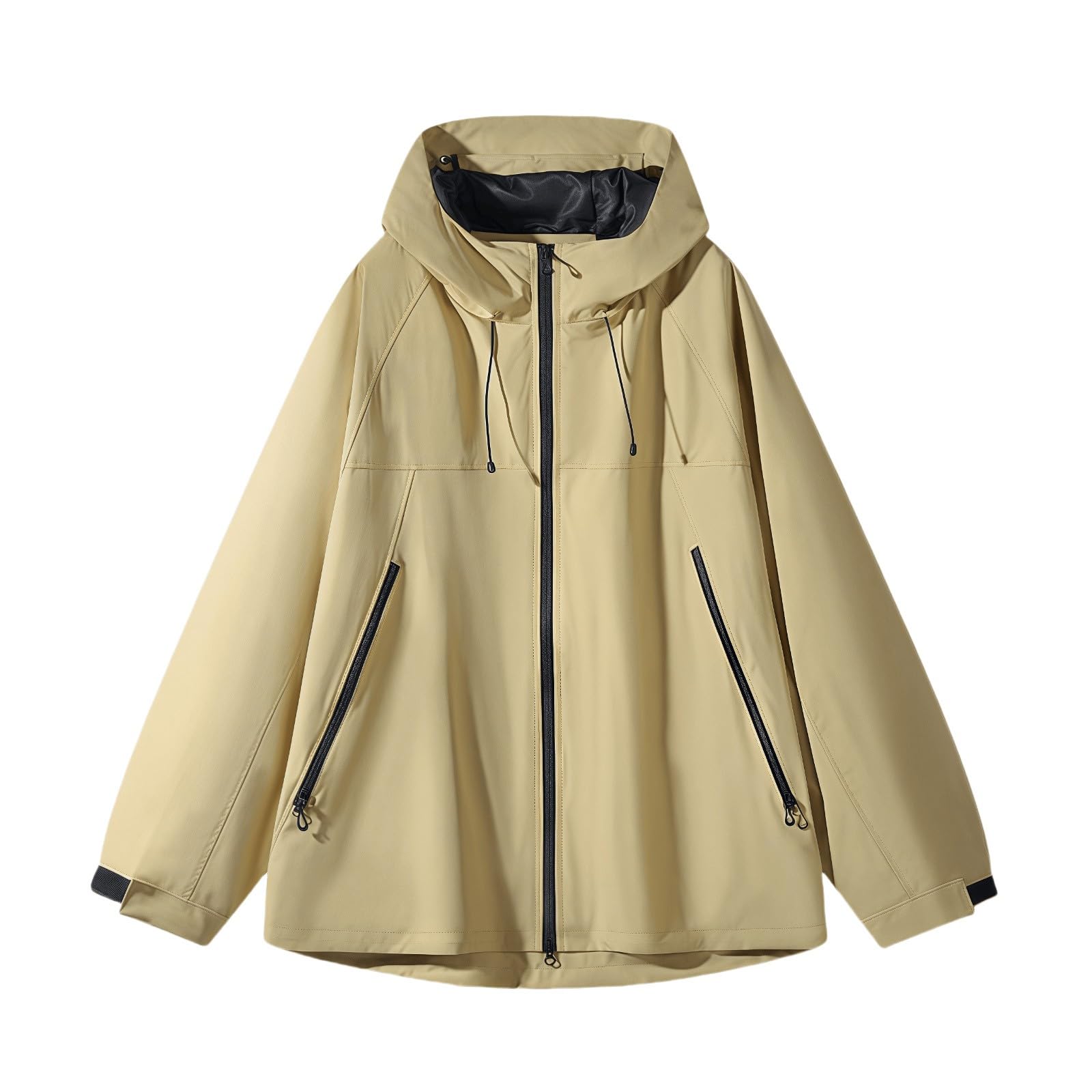 Giacca Da Donna Con Cappuccio, Antivento E Alpinismo, Sottile, Primaverile Autunnale Impermeabile Bambina Pioggia Lungo Cappotto Antipioggia Trekking Waterproof Softshell Giubbino Corsa