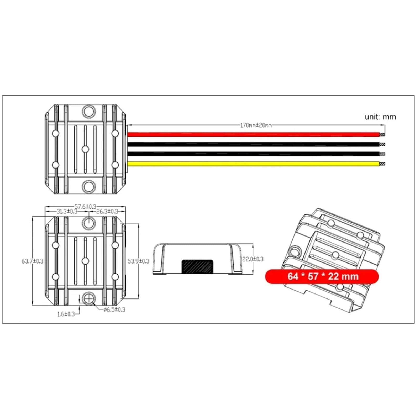 12V/24V to 5V 5A 10A 15A 20A DC DC Step-Down Power Converter Module Stabilizer Voltage Power Supply LED Switching (12V-24V to 5V 5A)
