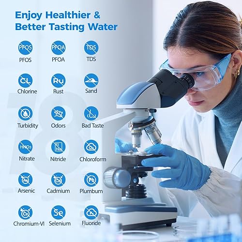 Miniatura 4 de Filtro de agua de la ósmosis inversa de la encimera, sistema ULTRAVIOLETA de la filtración del RO de 6