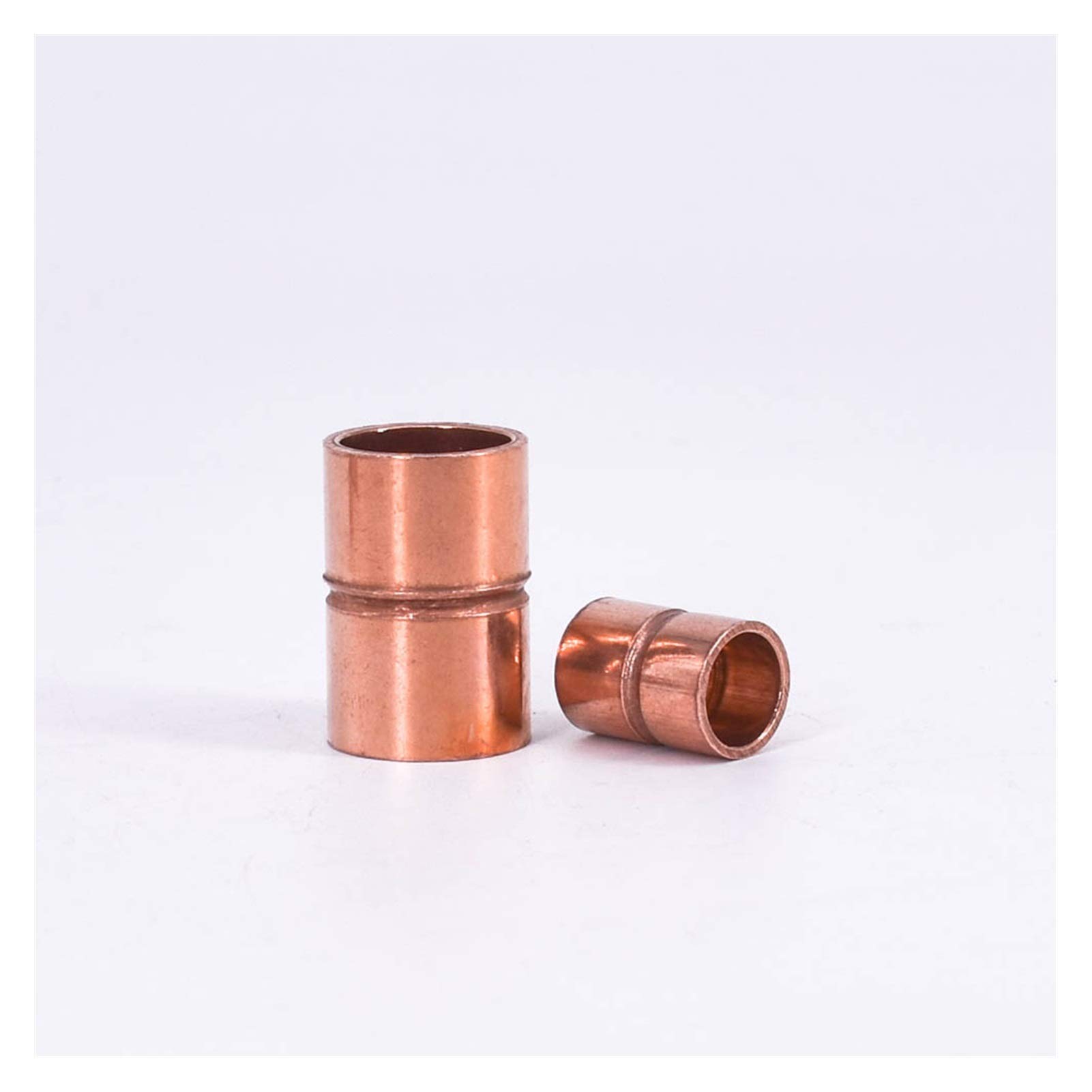 Pipe Fittings 54 67 76 80 85 89 92 105 108 133 159mm Inner Diameter Pure Copper End to Send Tin Welded Pipe Connection Pipe Joint Air Conditioner (Color : ID 76mm Wall 2.5mm)