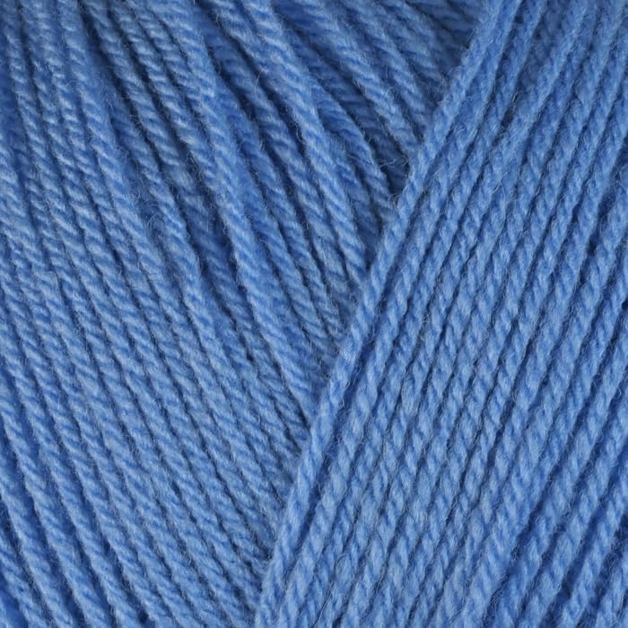 WoolCraft Aran with Wool 400g Knitting & Crochet Yarn, Great Value Acrylic with 25% Wool Yarn, Choose from 43 Shades, 800 Metres, 400g Balls, Pack of 3, Saxe — image 1