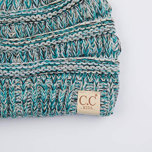 Image of C.C Hatsandscarf Kids Beanie Ages 2-5 Warm Chunky Thick Stretchy Knit Slouch Beanie Skull Hats (YJ-847-KIDS)