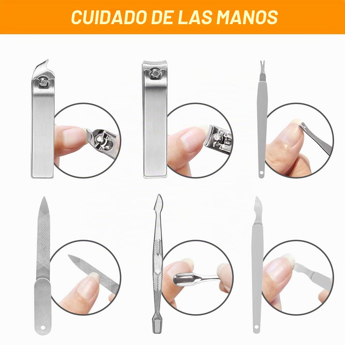 Set de manicura, CestMall 21pcs Kit de pedicura para cortaúñas Kit de manicura profesional de acero inoxidable para hombres Mujeres Herramientas para el cuidado de las uñas Kits de aseo personal