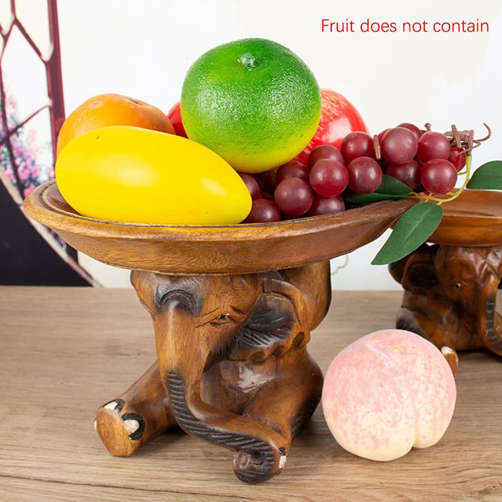 ビンテージ　置物　セット フルーツボウル 飾り皿 タイ製 無垢材 天然木 手彫り リビング