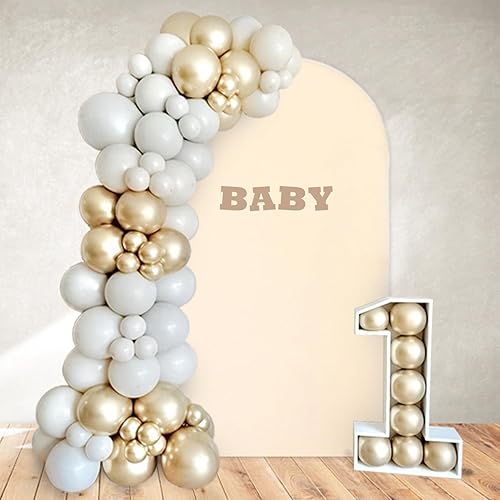 Miniatura 6 de FOTSHARER Wedding Arch Cover Burgundy 4FT Double-Sided Spandex Arch Cover Chiara Wall Backdrop Cover for Balloon Arch Decor Arch Covers Stretchy