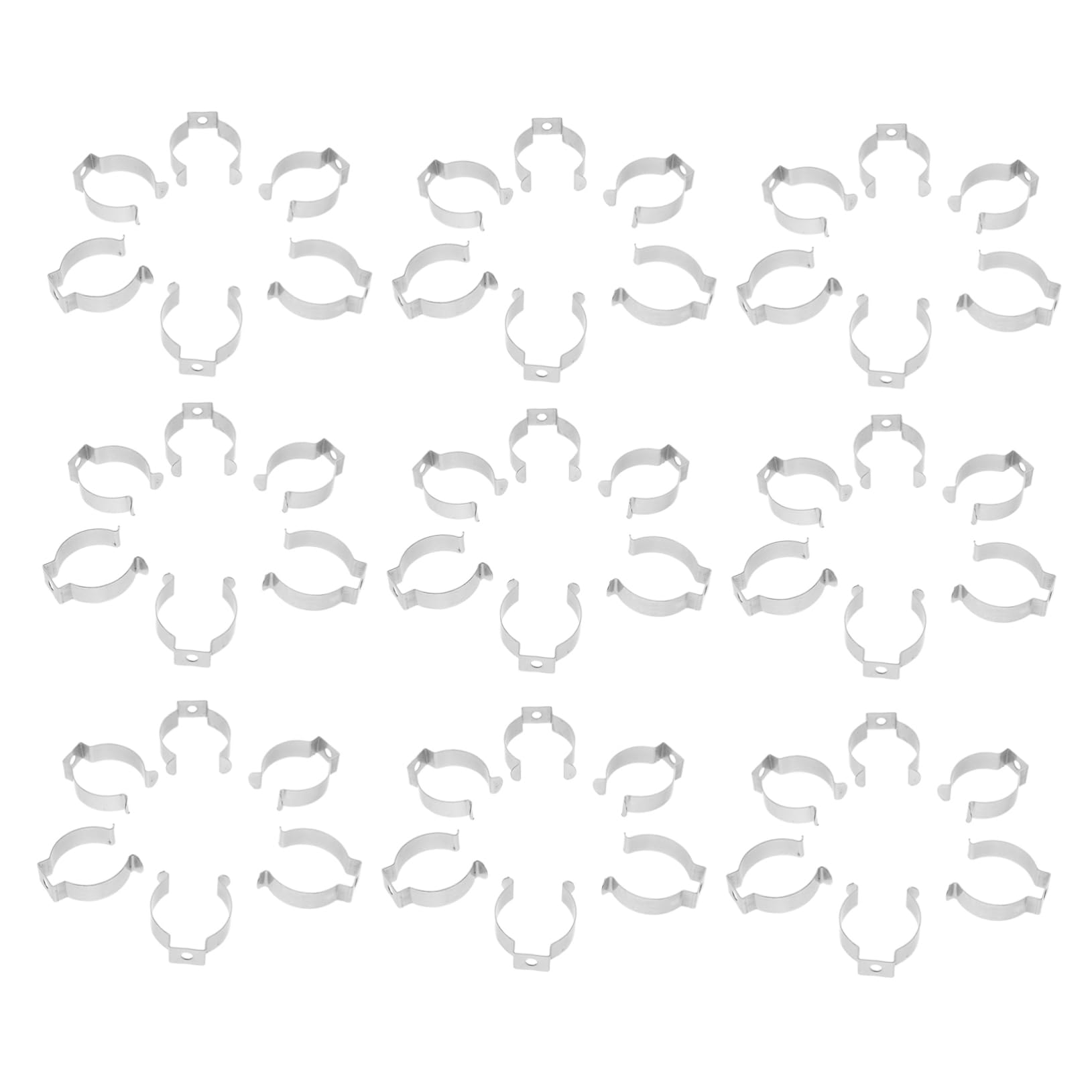 Cabilock 50 Pcs Tube Clamps LED Bulb Holders Easy Installation for Fluorescent Tube Support Stable and Safe Lighting Accessory