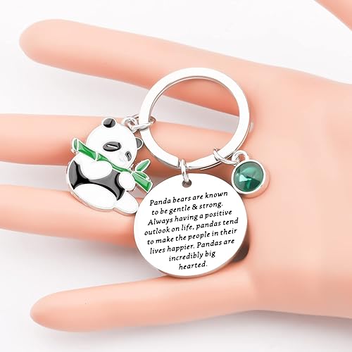 Miniatura 3 de Lindo llavero de panda animal oso panda amante joyería regalo oso panda oso oso panda son conocidos por ser suaves y fuertes (llavero de oso panda
