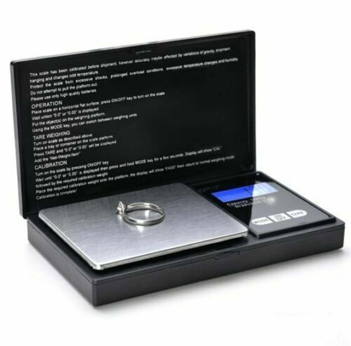 Digital Pocket Scale 1000g/0.1g, Small Digital Scales Grams and Ounces, Herb Scale, Jewelry Scale, Portable Travel Food Scale