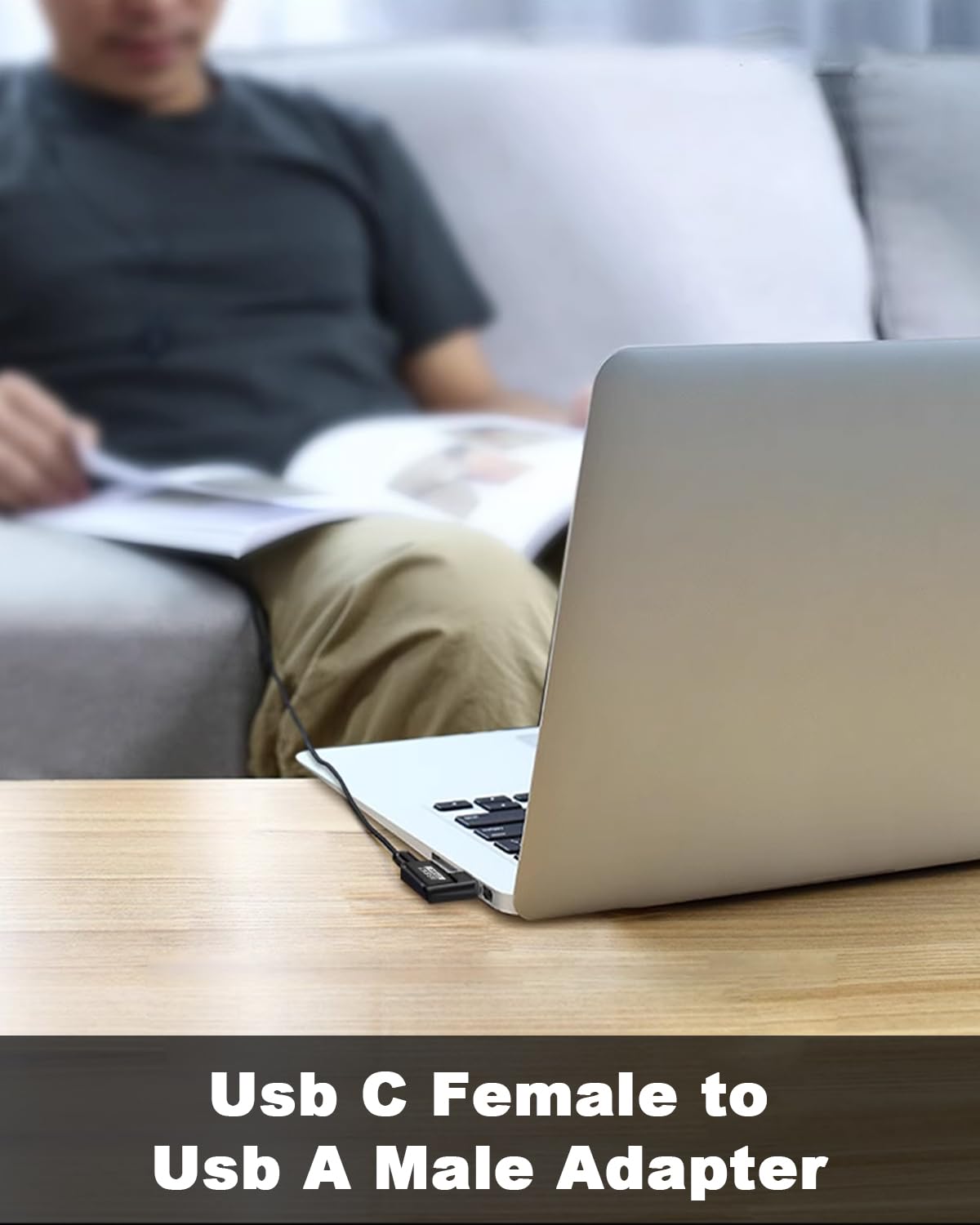 Duttek 90-Degree USB C To USB A Adapter (4-Pack) - 10Gbps Right Angle Converter