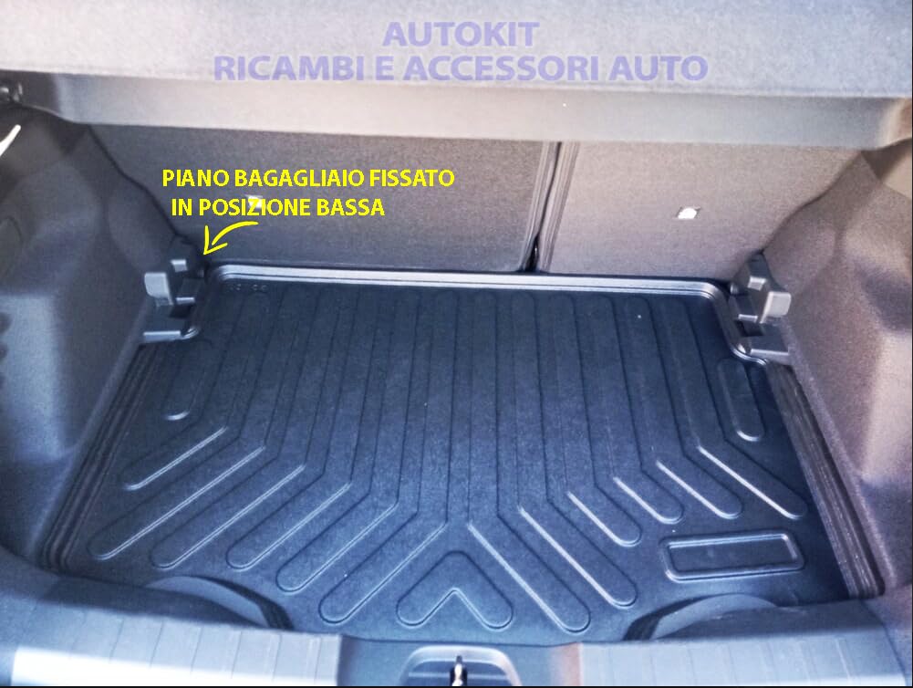 Vasca Baule auto Specifica COMPATIBILE con Avenger prodotte dal 2022 in poi (N.B. solo con piano Bagagliaio fissato in Posizione Bassa) Proteggi Bagagliaio lavabile - 8022824