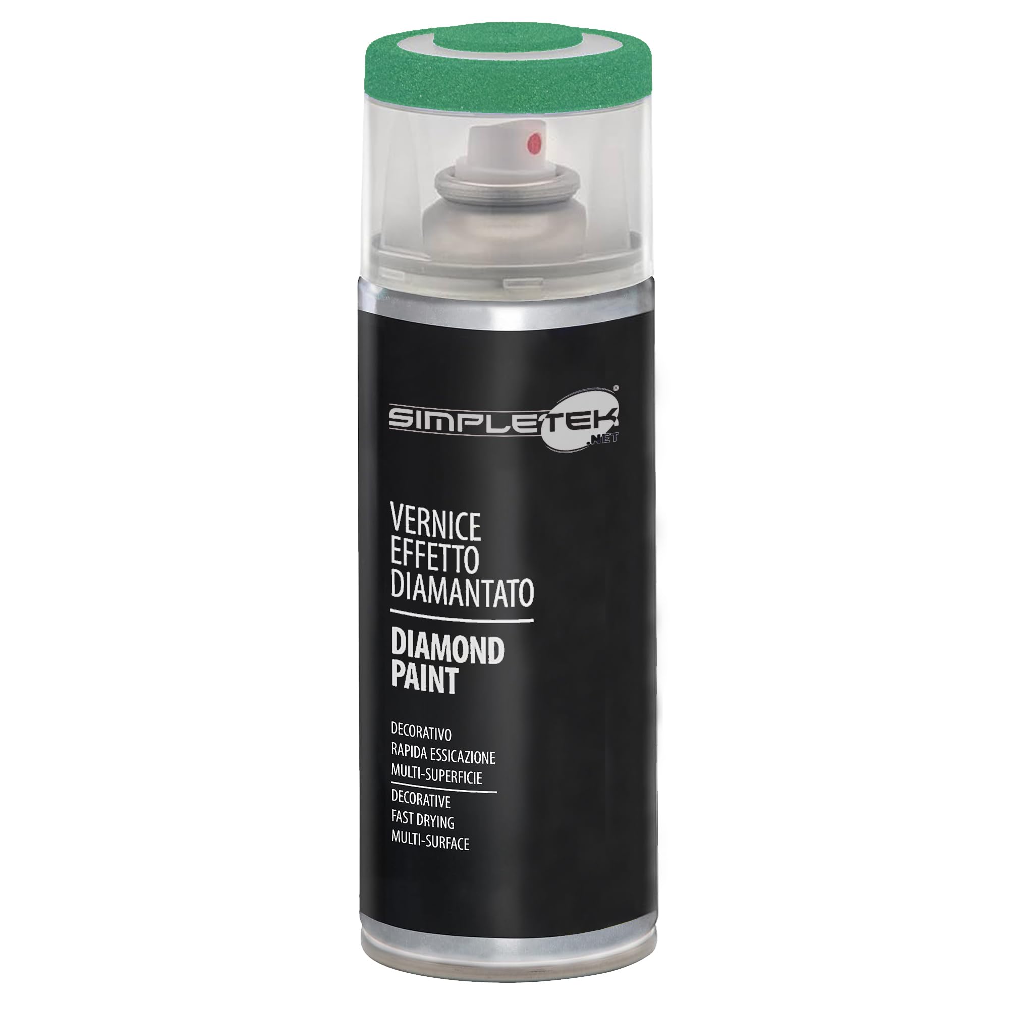 Peinture paillettes nacrées SIMPLETEK vert effet diamant V400DIAM.5 avec buse haute précision