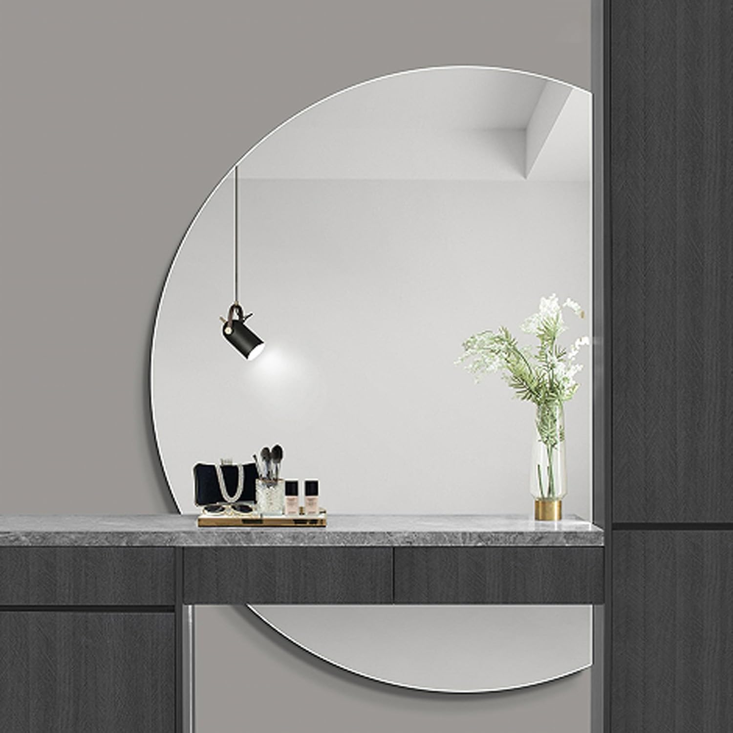 Miroir connecté LED pour une salle de bain moderne