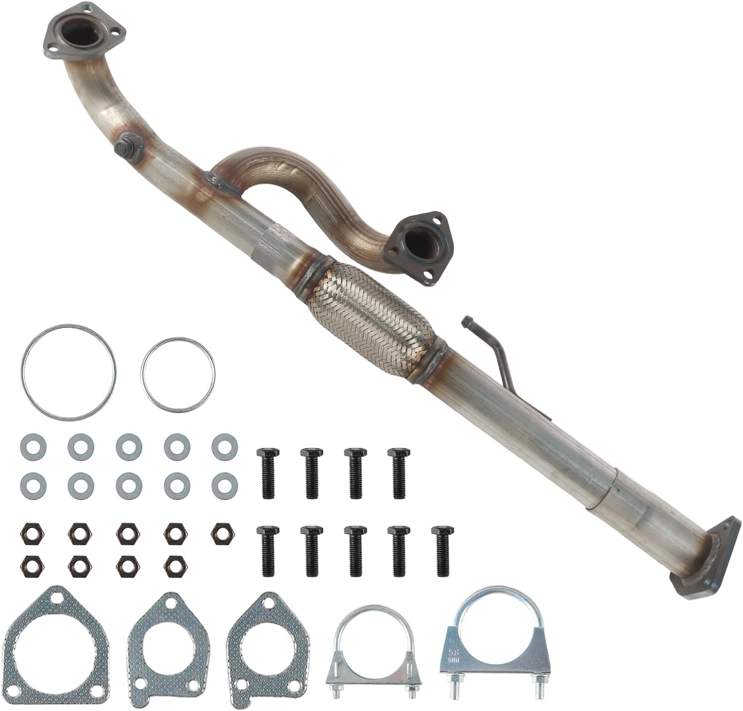 Direct-Fit Front Flex Y Pipe Compatible for 2009-2015 Honda Pilot 3.5L