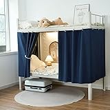 Espace d'intimité confortable pour la vie de dortoir : créez votre propre coin paisible avec ces rideaux occultants épais pour lit superposé. Parfait pour les étudiants partageant une pièce, ils bloquent les distractions, offrent de l'intimité et vous aident à vous reposer ou étudier confortablement à tout moment dans votre dortoir ou votre chambre mezzanine.