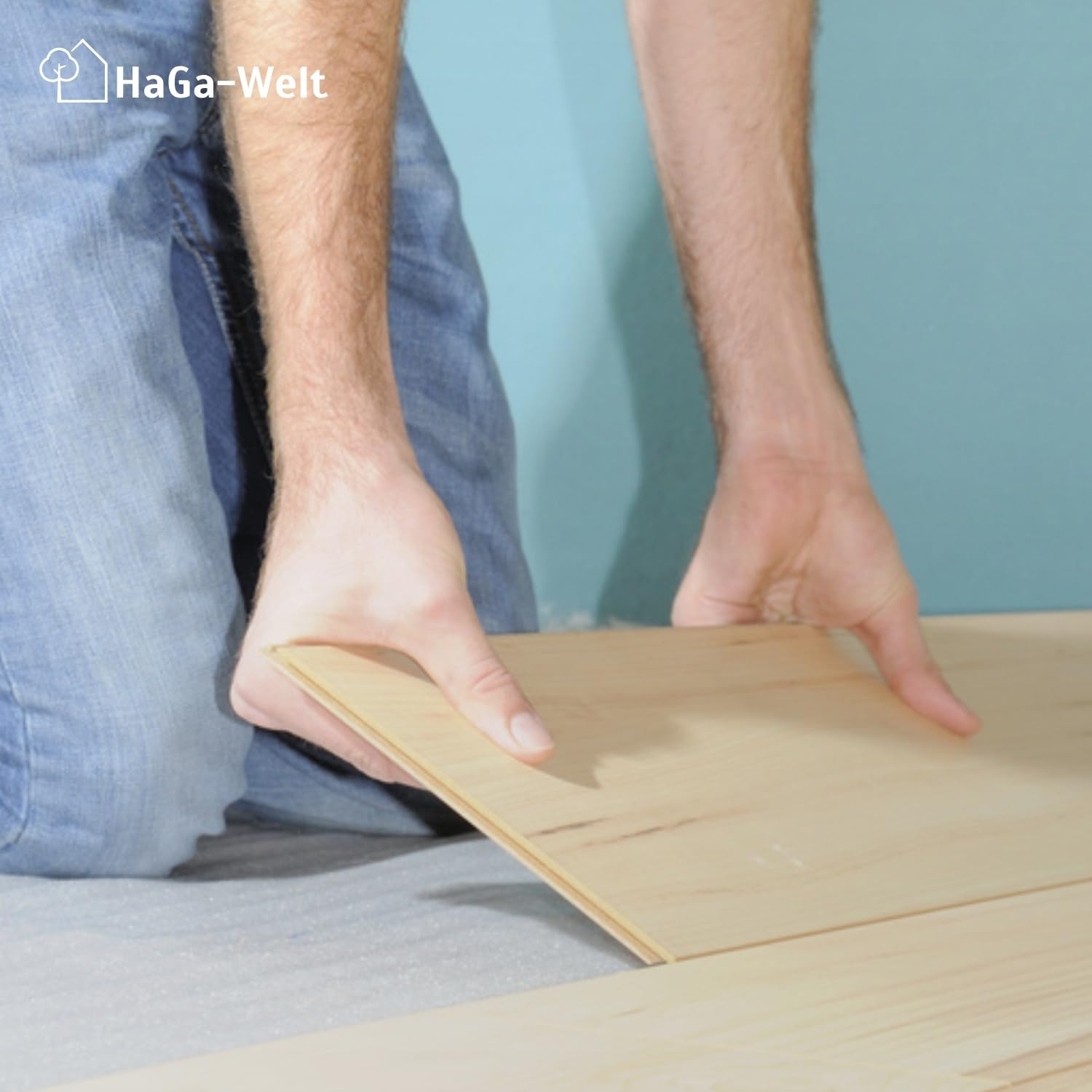 HaGa® Premium Trittschalldämmung 1,25m x 5m x 2mm | für Laminat-, Vinyl- und Holzböden | Reduziert Schall und verbessert die Wärmeisolierung