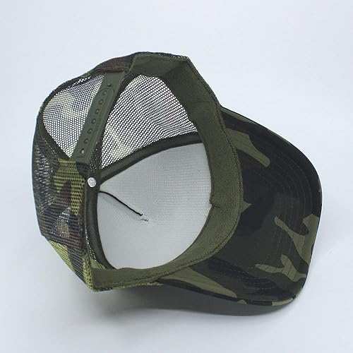 Miniatura 6 de Gorra de béisbol del sombrero del camionero de las hojas de roble tricolor del camuflaje de la malla de la espuma