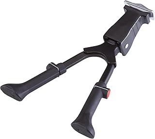 Prophete Zweibein-Ständer, Fahrradständer für City- und Trekkingräder, Höhenverstellbar 26–28 Zoll, Doppelstände,| Aluminium, Schwarz