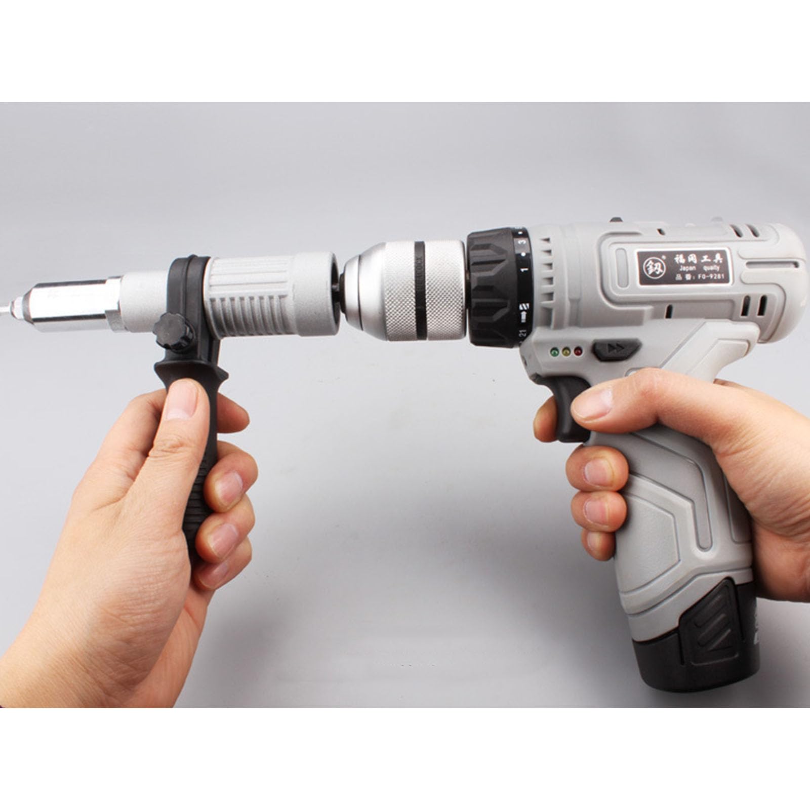 Shurhome Alloy Steel RivetGun Conversion For Electric Drill Cordless Riveting Tool Electric Riveter Power Hand Tool