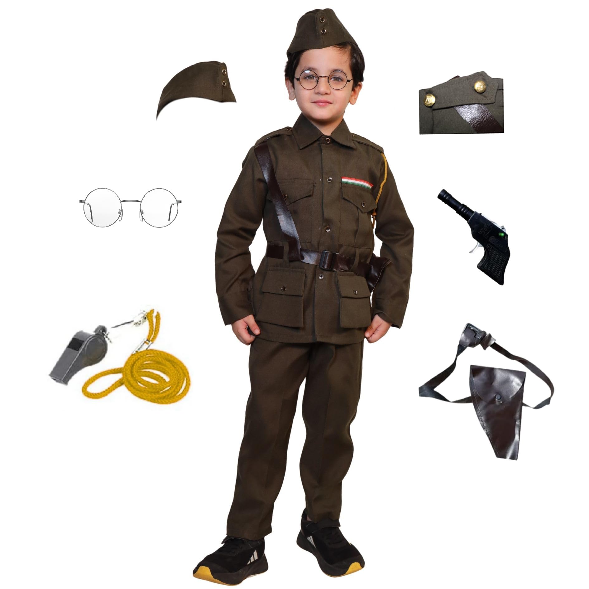 Kaku Fancy Dresses National Heros Freedom Fighters Costumes for Kids | Independence Day Republic Day Fancy Dress for Schools Plays & Competition | Role Play Politician Costume