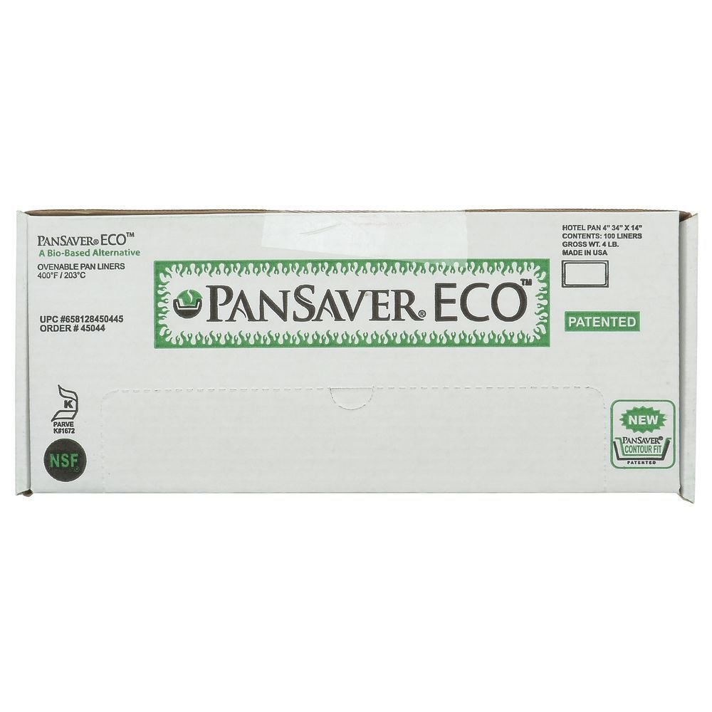 PanSaver Eco Steam Table Pan Liner Full Size Clear Plastic - 2 1/2"-4"D 100 Per Case by HUBERT – 34x14 inches, Plastic, Clear, Pack of 100, Model 658128450445