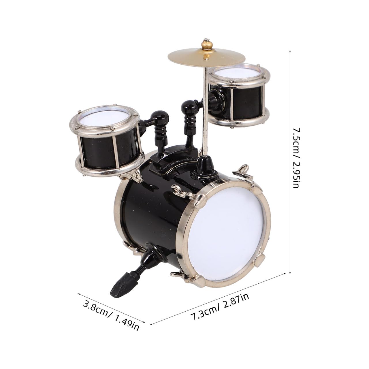 SOLUSTRE Miniatur Schlagzeug Für Musikinstrument Dekoration Für Und Szenen Detailgetreue Nachbildung Puppenhaus Zubehör