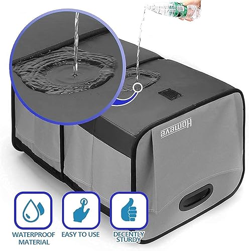 Miniatura 7 de Homeve Paquete de 2 organizadores plegables de almacenamiento para maletero (negro y gris)