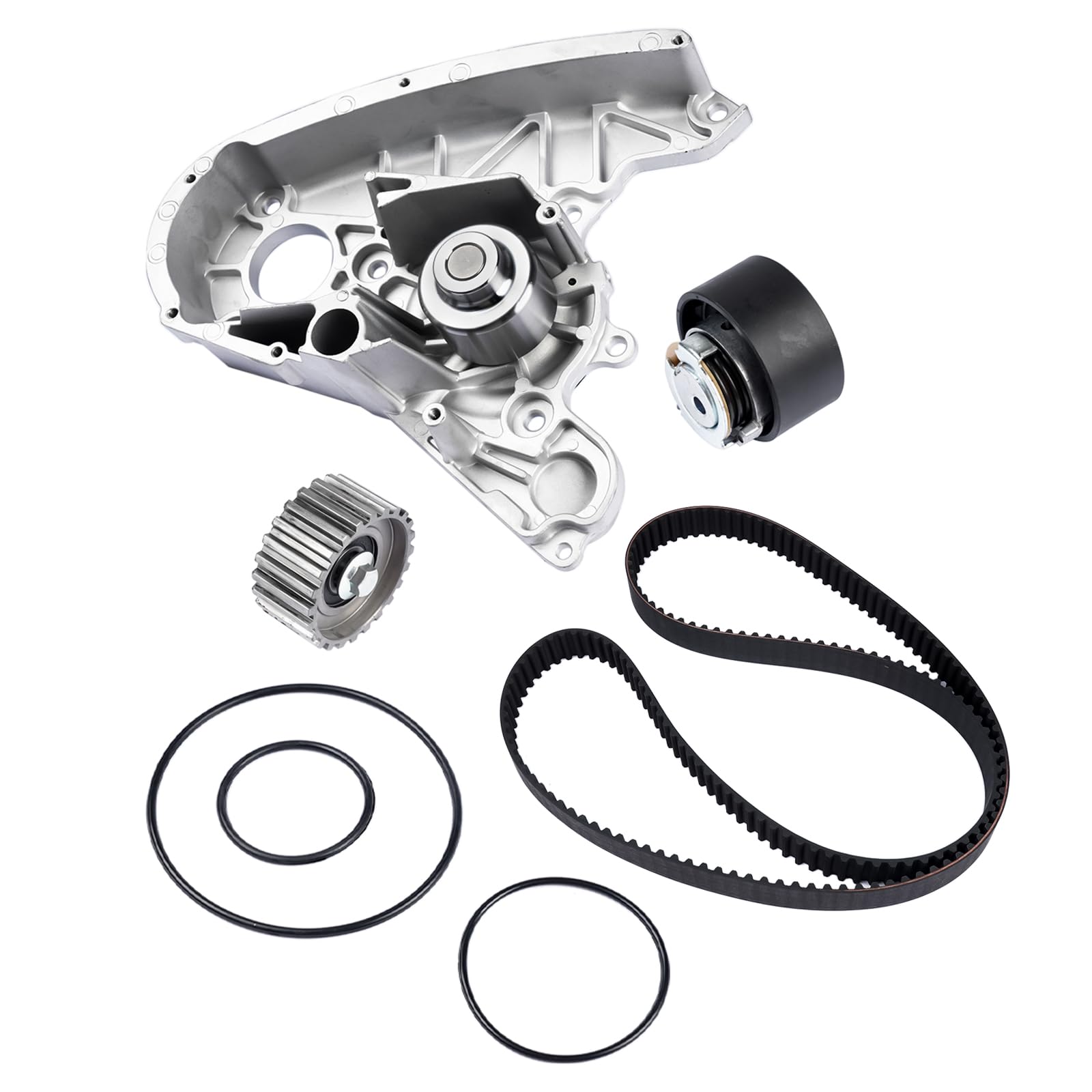 Bomba de agua + juego de correa dentada Kit de montaje compatible con Duc-ato 244 250 2.3D 504033770 VKMC02390 504010846