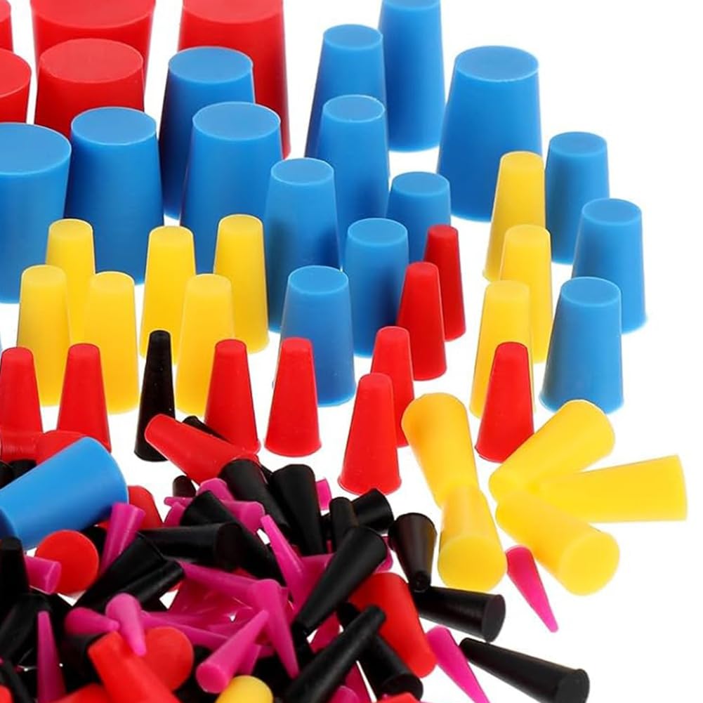250 Pezzi 8 Misure Kit di Tappi Conici In Silicone Kit di Verniciatura A Polvere Tappo di Scarico del Condizionatore D'Aria per Verniciatura A Polvere
