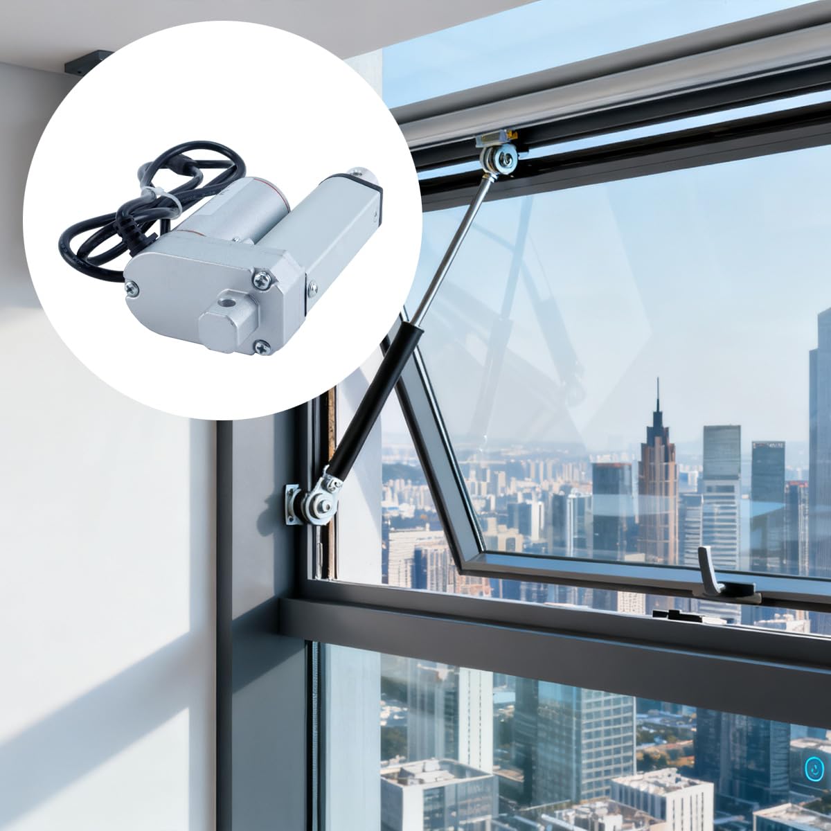Actuador lineal eléctrico 24V CC 750N 50mm para elevación industrial