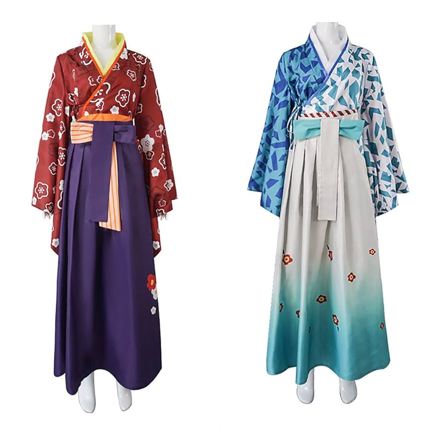 Amazon.co.jp: [HAOJEE]明日香コスプレ衣装 和服上下セット袴