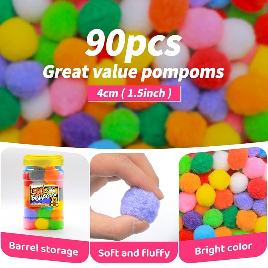 pompom.38様 リクエスト 7点 まとめ商品 Amazon.com: Carl & Kay [300 Pcs] 250 1 Inch Pom Poms & 50