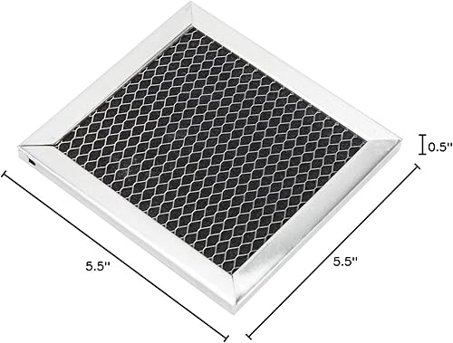 Miniatura 5 de Whirlpool 8206230A Filtro de carbón original OEM para microondas sobre el rango - Sustituye 8206230, 8206230ARP