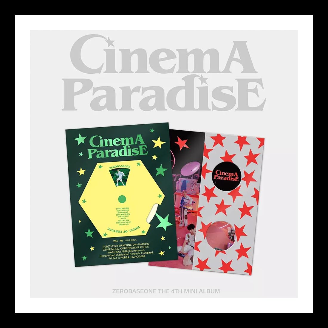 Álbum ZEROBASEONE CINEMA PARADISE para Decorar tu Zona de Música K-Pop