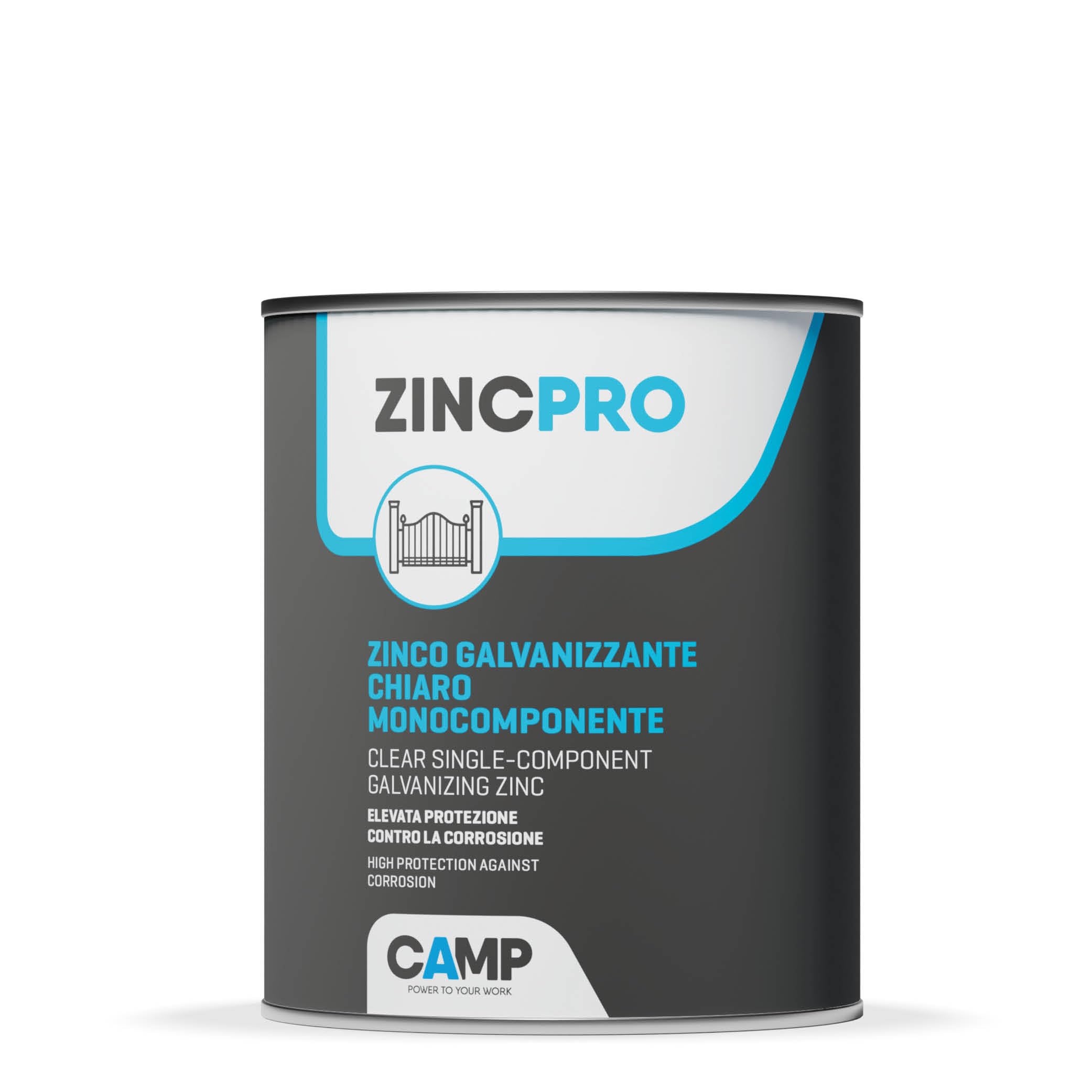 Camp Zinc Pro Liquido, Zinco Galvanizzante, Protettivo, Antiossidante, Chiaro E Brillante, 1 Lt - 4