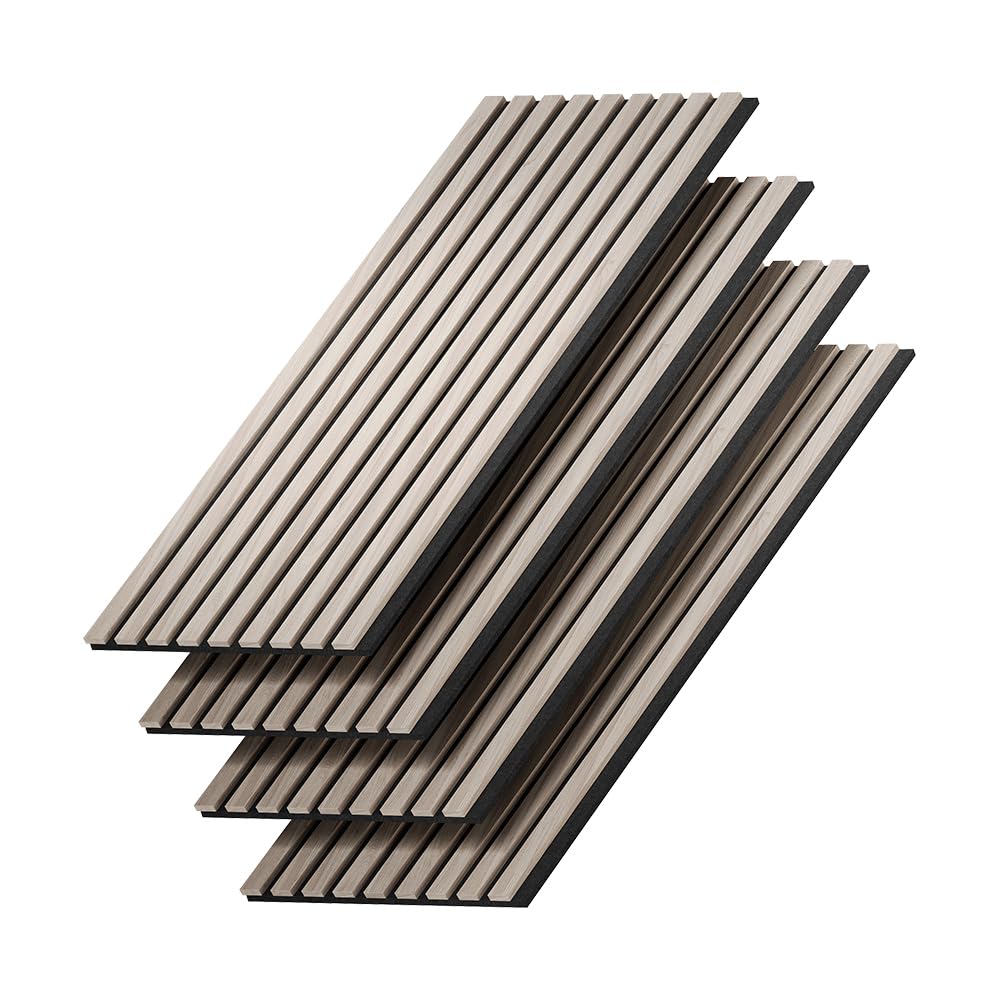 Vicco Panneau Acoustique Sonoa, Marron, 4 pièces, pour Montage Mural pour améliorer l'acoustique de la pièce