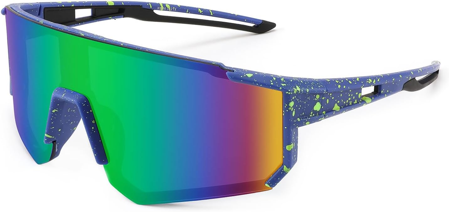 wanwan youth teens sunglasses, kids sunglasses baseball sports cycling glasses softball visor shades unisex adult teens 7-14