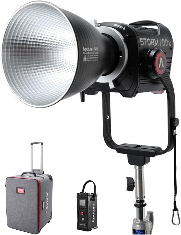Storm 700x Video Light,700W Compact COB Light | DMX/APP Control 0.1-100% Stepless Dimming CRI/TLCI 95+ CCT 2,500K-10,000K IP65 for Studio Photography,Film,Youtube,Key Light