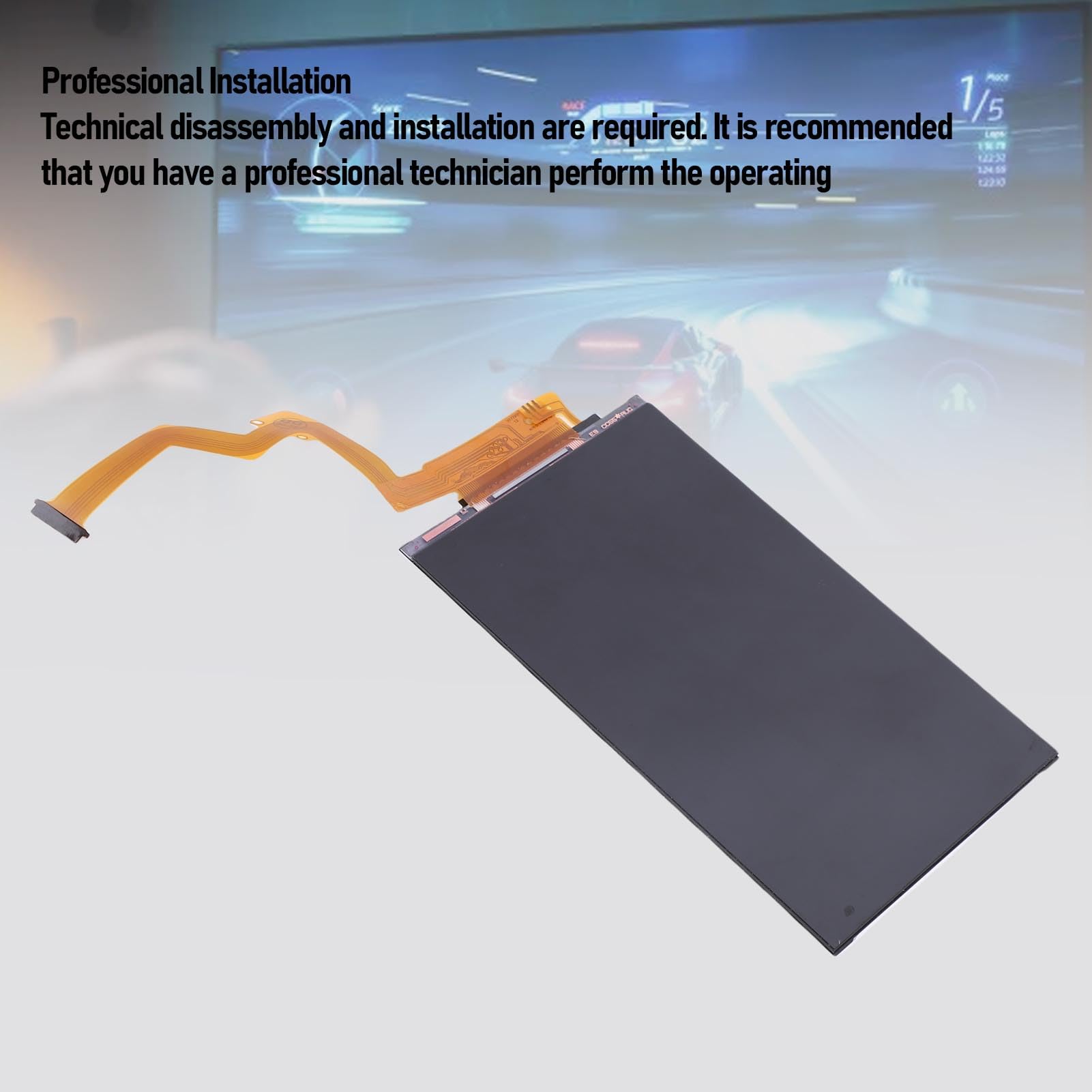 GOWENIC Ensemble D'écran LCD Supérieur de Console Fiable pour Nouveau 2DS XL, LL 2017, Matériau en Verre Résistant à l'usure, pour Remplacement D'écran fissuré