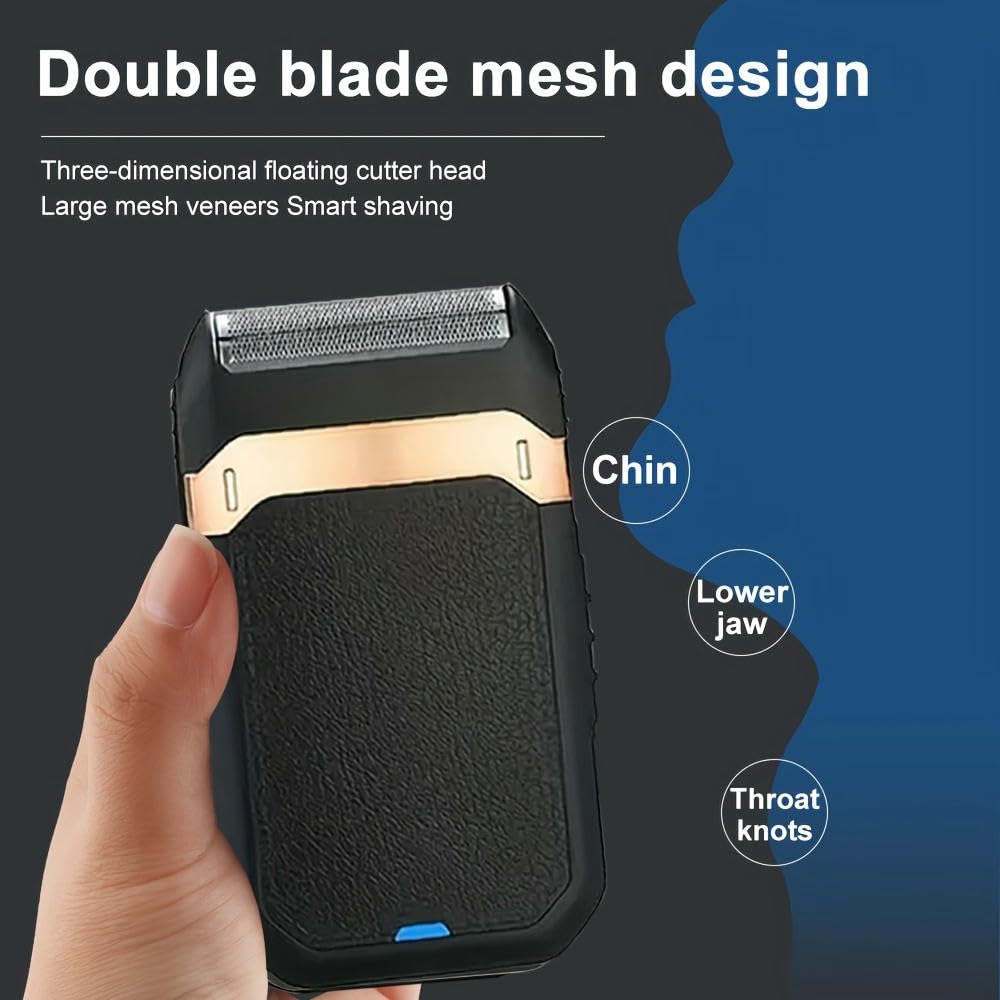 Cortapelos inalámbrico SYJYM - Kit Profesional de afeitadora eléctrica para Barba para Hombres, Recargable por USB, Cuatro peines guía