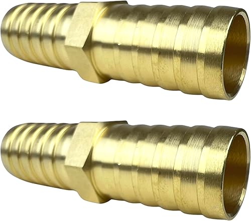 Miniatura 3 de 2 piezas de accesorios de manguera de latón de 58" con púas, empalme de metales, reparador, acoplador de púas iguales, adaptador redondo por CX