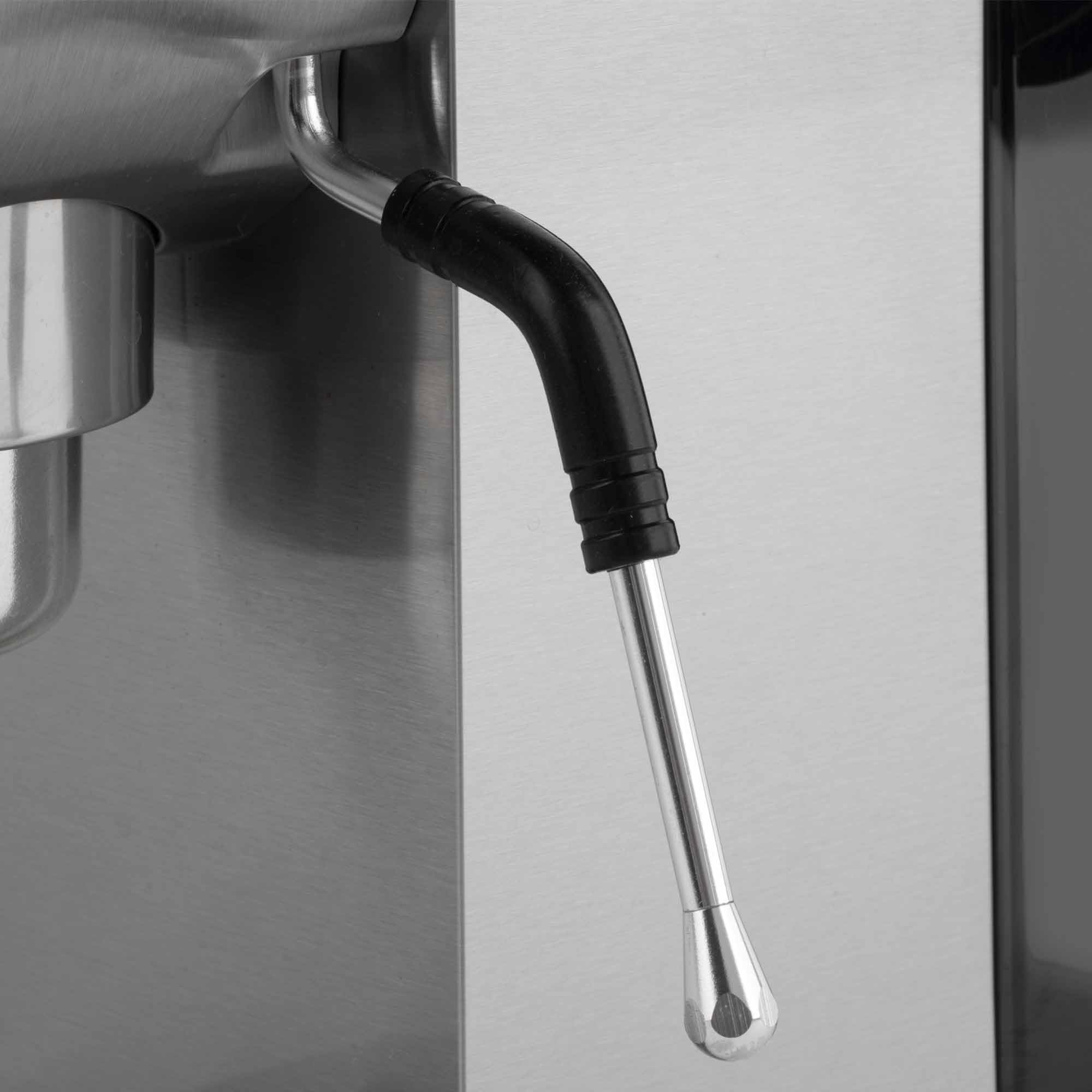 JATA JECA2300 - Cafetera Express Manual 1360 W. Presión 20 Bares. Brazo Portafiltros con Doble Salida. Espresso. Vaporizador. Calientatazas. Depósito extraíble de 0,9 L
