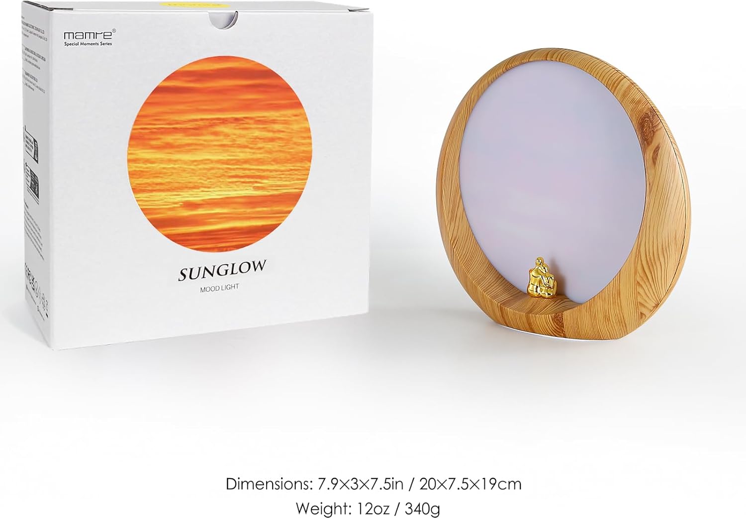 mamre Golden Sunset Lamp Gifts Idea for Anniversary Valentine’s Birthday Mother's Day Home Decoration Unique Table Lamp Gift
