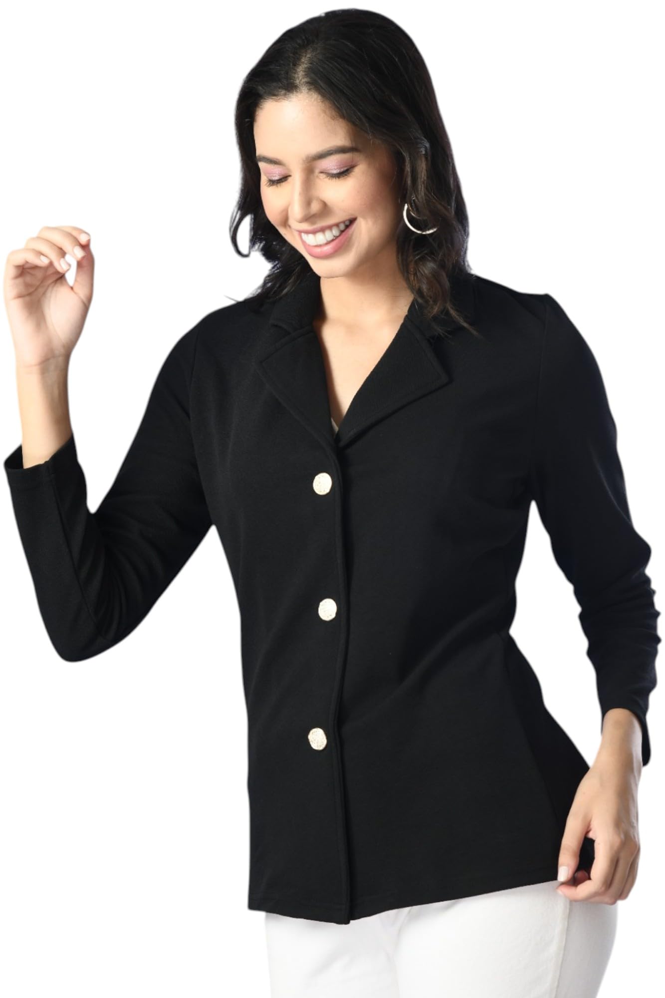 iuga Women’s Stylish Shrug with Front Button Closure – Casual & Formal Wear-picture-42