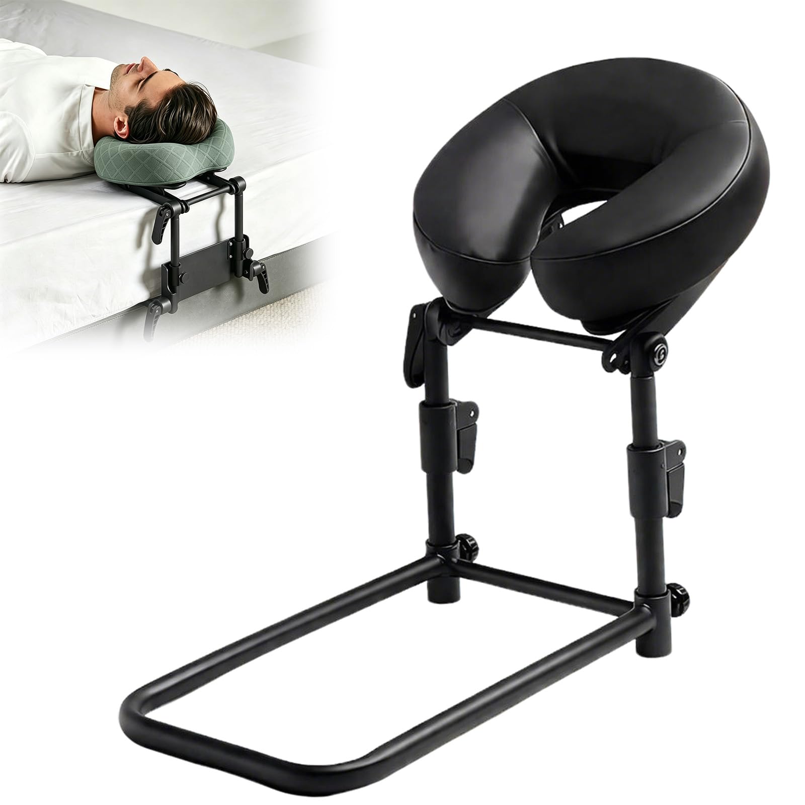 Cuscino massaggiante a faccia in giù, cuscino portatile in schiuma per letto, cuscino riutilizzabile per letti di bellezza e uso in ufficio