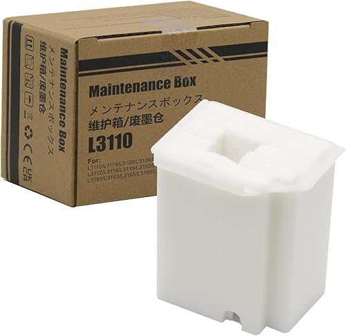Caja de mantenimiento de residuos de tinta absorbente de tanque de esponja para impresoras Epson L3110 L3118 L3119 L3108 L3150 L3158 L3160 L3116