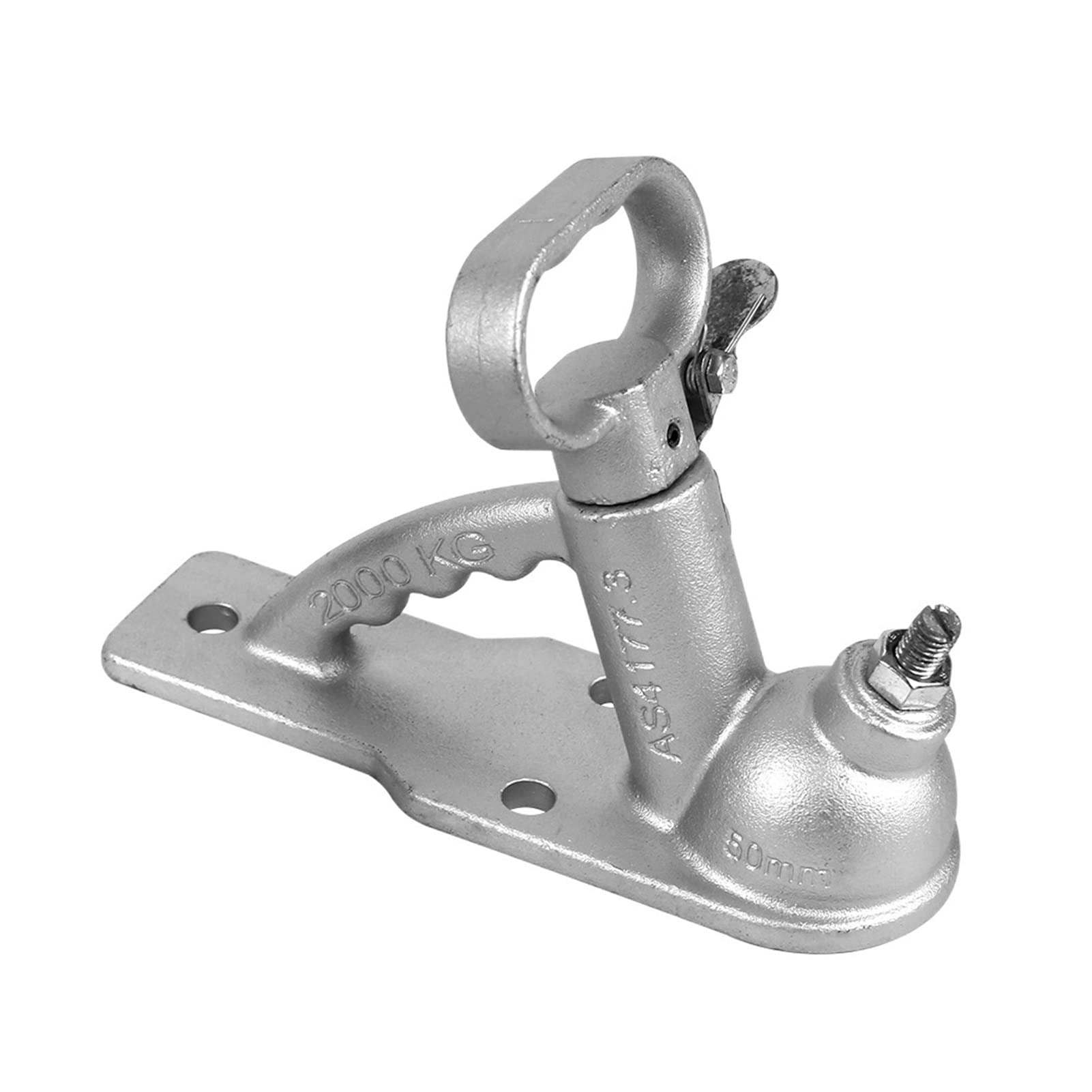 Zaczep do przyczepy, 200. 0 kg 3. Otwory rzucające sprzęgło sprzęgła przyczepy Złącze stylowe pasuje do piłki 50mm Hitch Rv. Camper Caravan Akcesoria Części