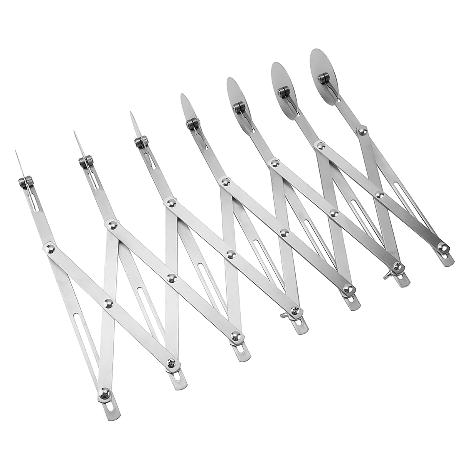 Semme Pastry Cutter, Pasta Cutter Wheel Pasta Pastry Roller Folding Stainless Steel for Pizza And Soft Food