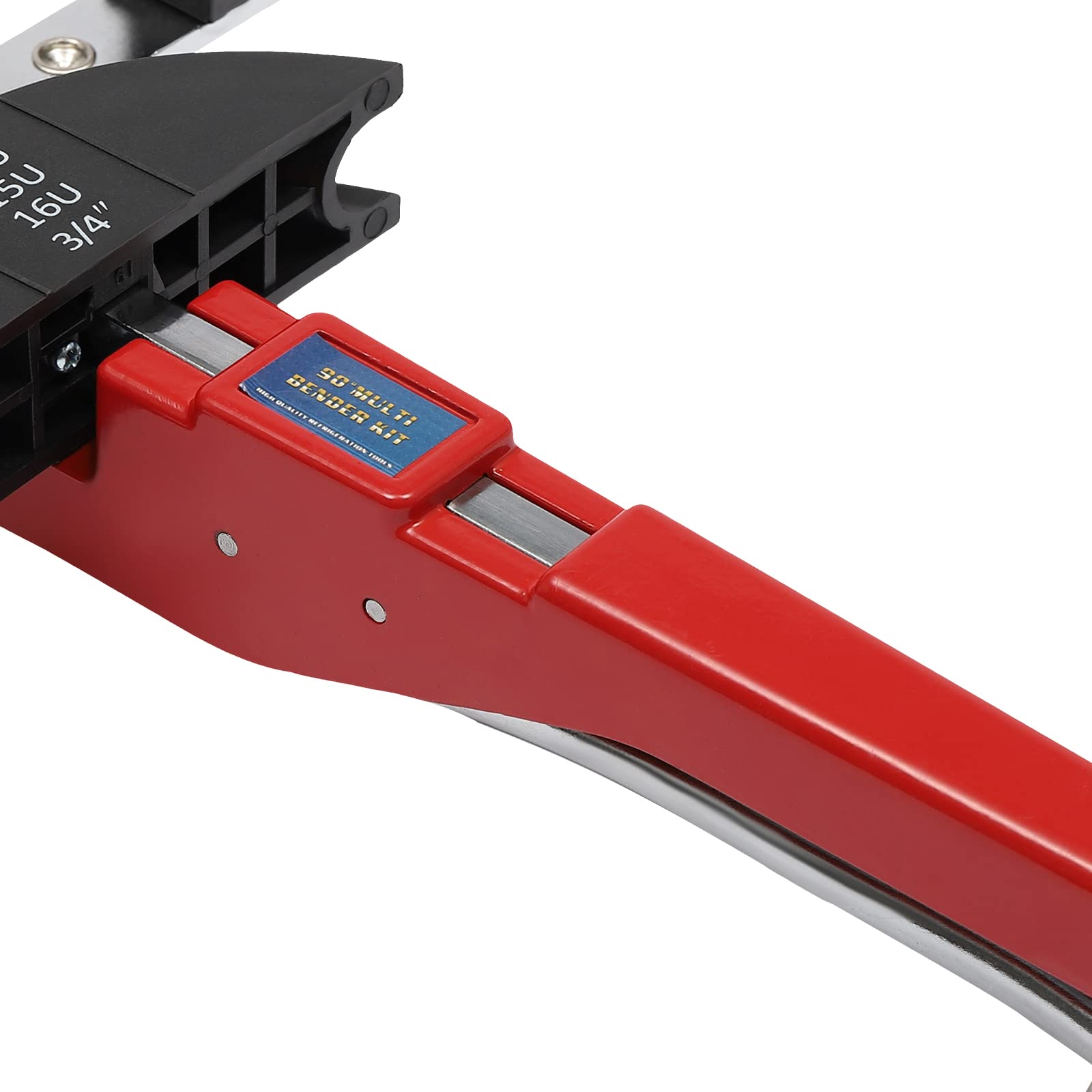Piegatubi 6 – 22 mm, piegatubi con raggio di curvatura fino a 90° e 7 diverse teste di piegatura per tubi in rame, tubi in alluminio, tubi in acciaio inox a pareti sottili