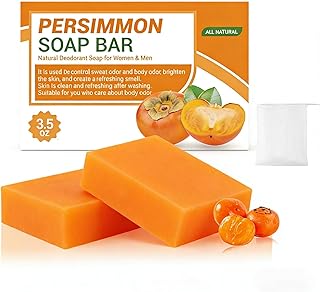 Persimmon Soap Bar for Body Odor Control, Eli...