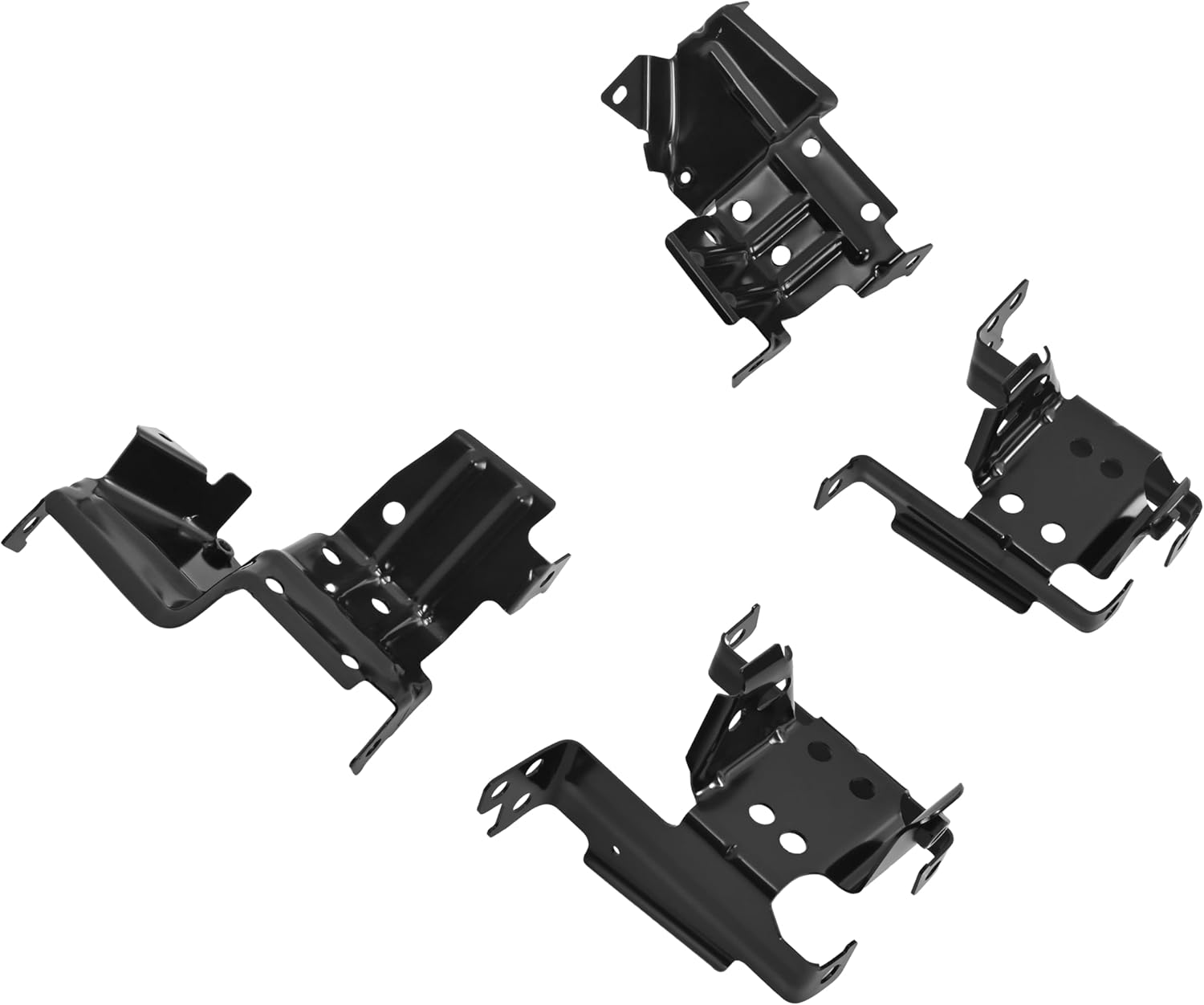 HECASA 4PC Front Bumper Bracket Compatible with 2011-2014 GMC Sierra 2500 3500 HD Bumper Mounting Inner Outer Bracket Replacement for GM1063103 GM1062102 GM1062103 GM1063102